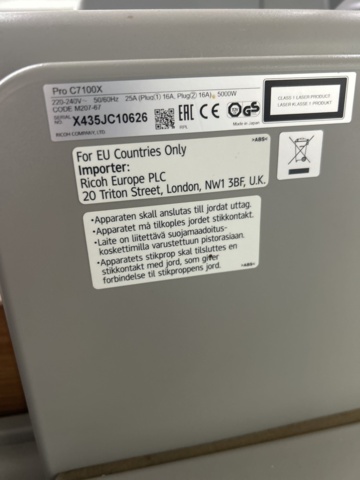 1491779-9 Digital production printer / color printing press - Ricoh Pro C7100X