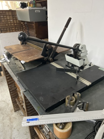 1491780-4 Manual cutting machine / guillotine & Embossing press / die cutting press / letterpress