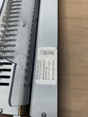 1491784-4 Electric punching machine for wire binding - Renz DTP 340 M