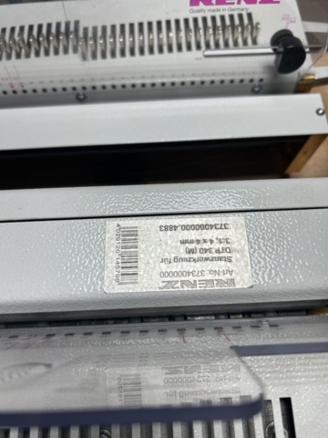 1491784-7 Electric punching machine for wire binding - Renz DTP 340 M