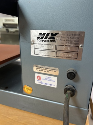 1491787-9 Heat transfer press (heat press) HIX SwingMan 20