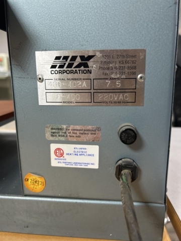 1491787-10 Heat transfer press (heat press) HIX SwingMan 20