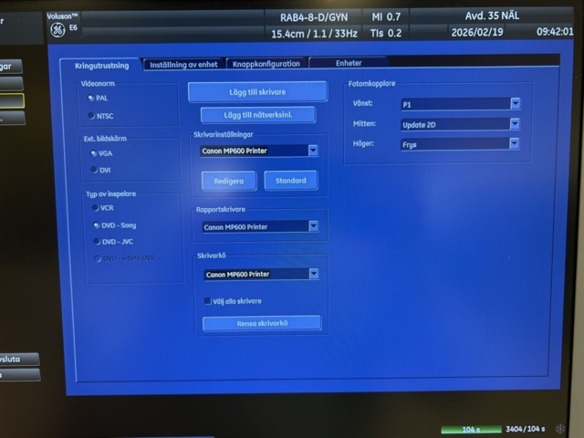 1453382-29 Ultrasound machine with probes and accessories - GE Voluson E6 -2016