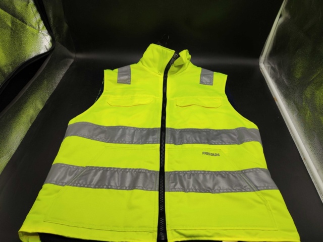 1483273-2 High visibility vest - Fristads, fur fiber lined, size S, zipper, reflective