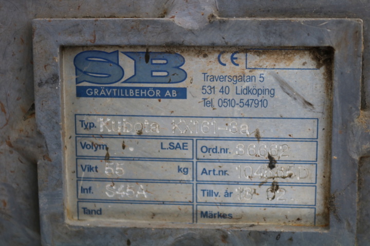 1416808-31 Crawler excavator Kubota KX161-3a. 2007th