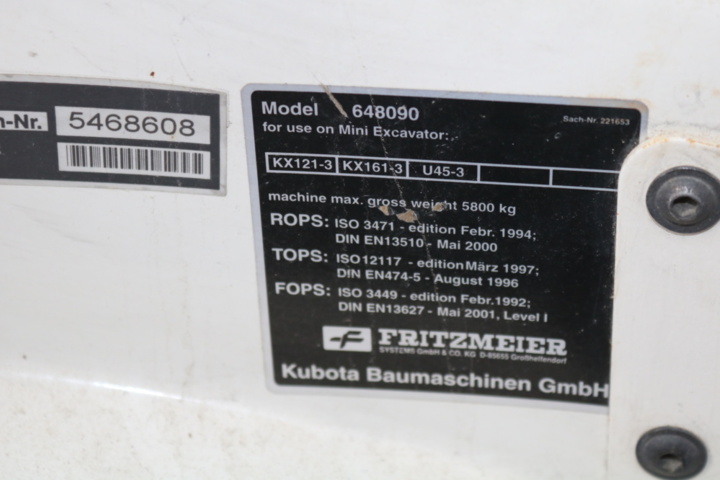 1416808-95 Crawler excavator Kubota KX161-3a. 2007th