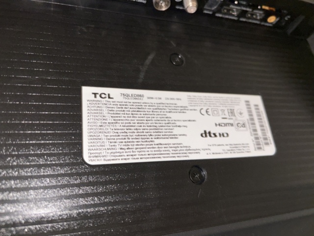 1469116-7 Smart TV 75” - TCL 75QLED860