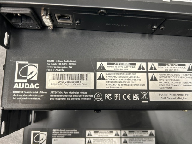 1436155-4 Sound system with 6 speakers - Audac XMP44 / MTX48 / SMQ350