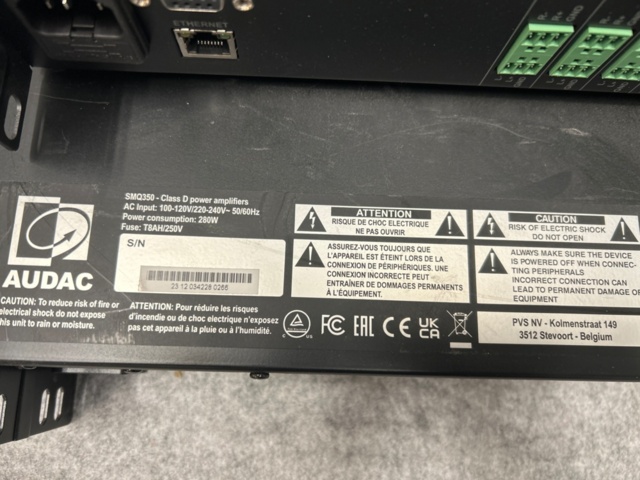 1436155-5 Sound system with 6 speakers - Audac XMP44 / MTX48 / SMQ350