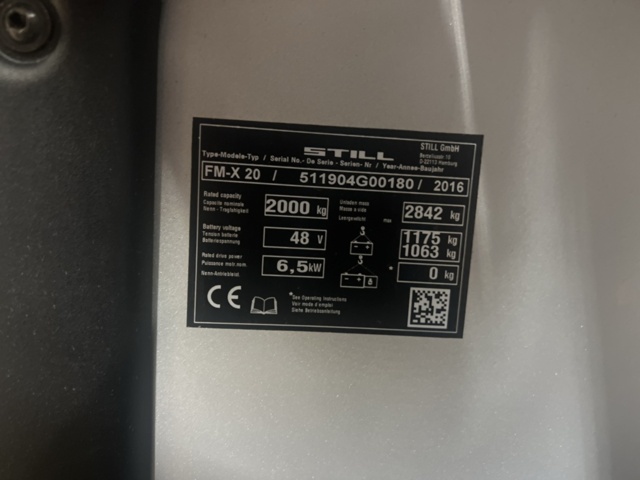 1431751-14 Reach truck - Still FM-X 20 -2016