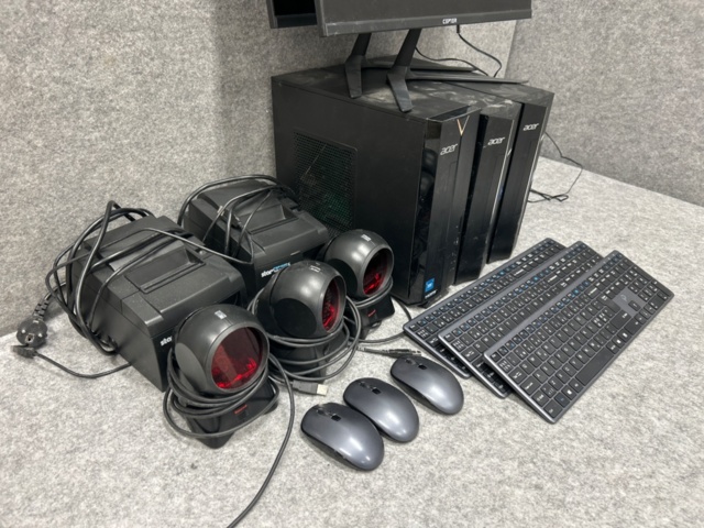 1436156-2 Computers 3 pcs with cash register equipment - Acer Aspire XC-840 / XC-1780 / C21PULSE