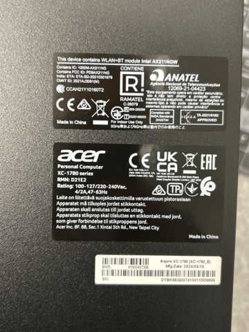 1436156-10 Computers 3 pcs with cash register equipment - Acer Aspire XC-840 / XC-1780 / C21PULSE