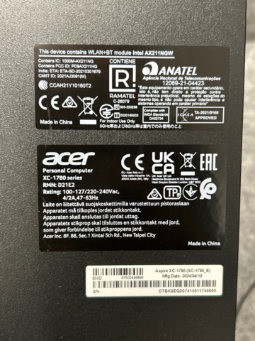 1436156-12 Computers 3 pcs with cash register equipment - Acer Aspire XC-840 / XC-1780 / C21PULSE