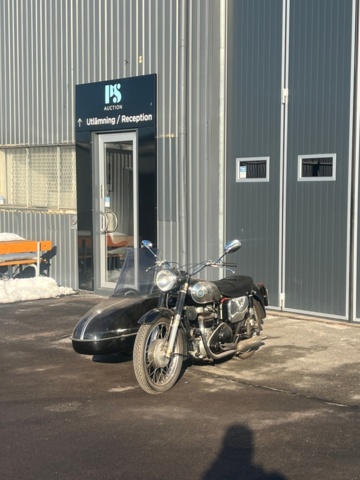 1384779-2 Motorcykel med sidovagn - AJS Model 30 -1957