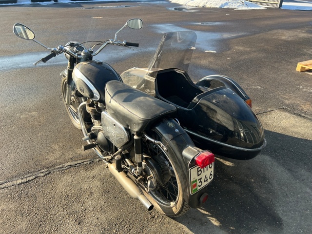 1384779-4 Motorcykel med sidovagn - AJS Model 30 -1957