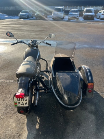 1384779-5 Motorcykel med sidovagn - AJS Model 30 -1957