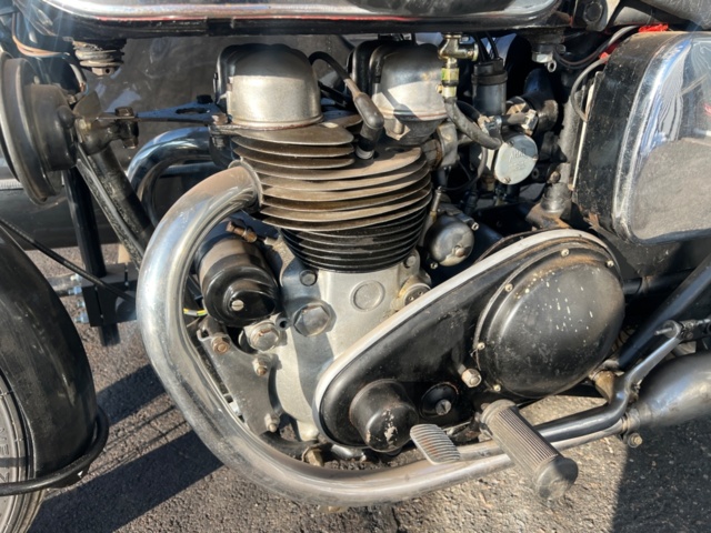 1384779-16 Motorcykel med sidovagn - AJS Model 30 -1957