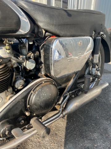 1384779-17 Motorcykel med sidovagn - AJS Model 30 -1957