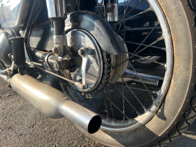 1384779-19 Motorcykel med sidovagn - AJS Model 30 -1957