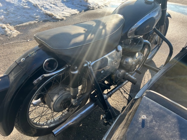 1384779-20 Motorcykel med sidovagn - AJS Model 30 -1957