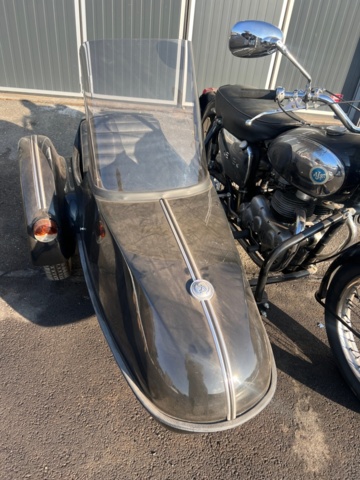 1384779-27 Motorcykel med sidovagn - AJS Model 30 -1957