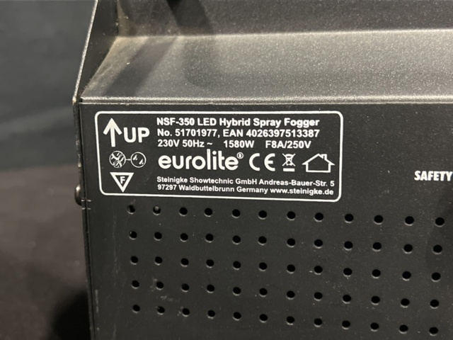 1492555-5 Smoke Machines - 15 pcs Eurolite NSF-350 LED Hybrid Spray Fogger