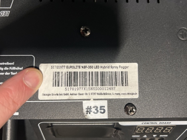 1492555-6 Smoke Machines - 15 pcs Eurolite NSF-350 LED Hybrid Spray Fogger