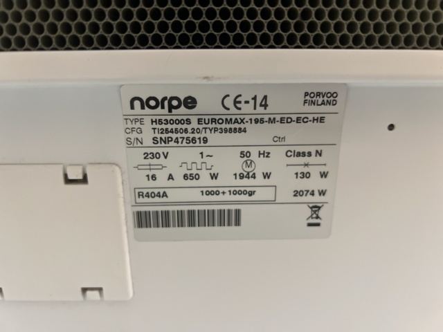 1492630-11 Display fridge Norpe H53000S