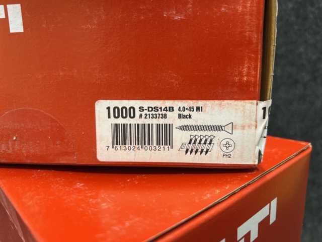1492650-2 Approximately 4000 pcs. Drywall screws, banded 4.0x45mm, Hilti