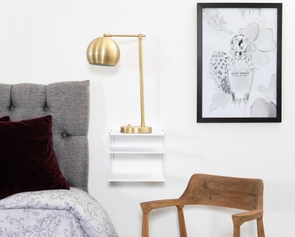 1492756-2 Wall shelf white 2 pcs