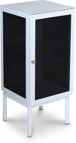 1492759-3 Revel white bedside table 75 cm with right-hand door