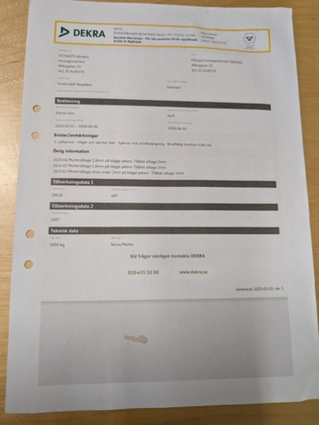 1408020-6 OMCN 2-post lift 5,500 kg – 2007 – Inspected 2025-02-10