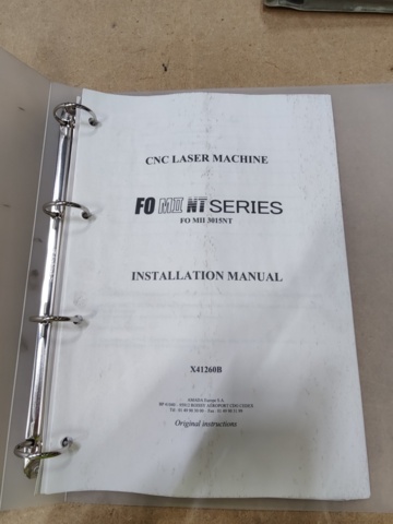 1492755-109 Laser cutting machine Amada FO MII 3015 NT 4kW + Automated Storage Tower