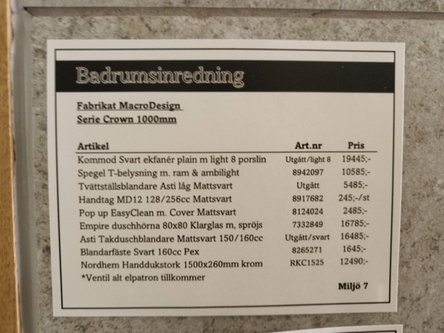 1401329-20 Badrumsinrening Macro Design  Svart EK 100