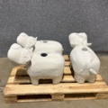 1469600-1 Post holders 3 pcs in the shape of hippos
