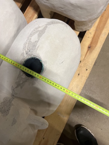 1469600-8 Post holders 3 pcs in the shape of hippos