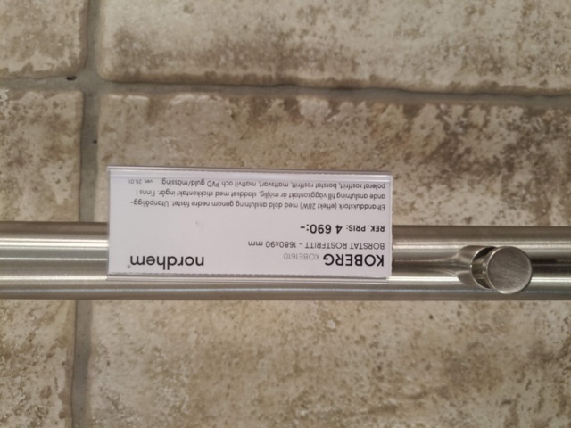 1401358-3 Towel warmer Nordhem Koberg Stainless steel