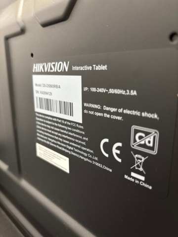 1482185-2 Interactive screen with accessories - Hikvision