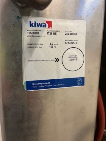 1470217-6 Hytlebroks Pressverk – Industrial kettle (approx. 500 liters)