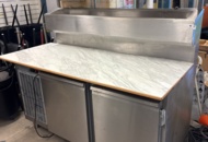 1469146 Bakery cooling counter with chute, cabinet and additional cooling unit