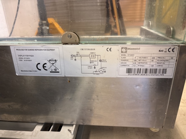 1469146-13 Bakery cooling counter with chute, cabinet and additional cooling unit