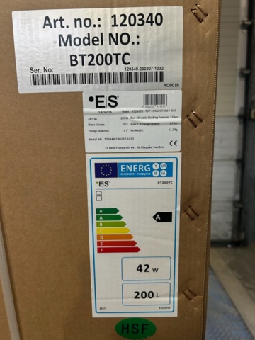 1344185-3 High quality stainless steel buffer tank 200 L – 062