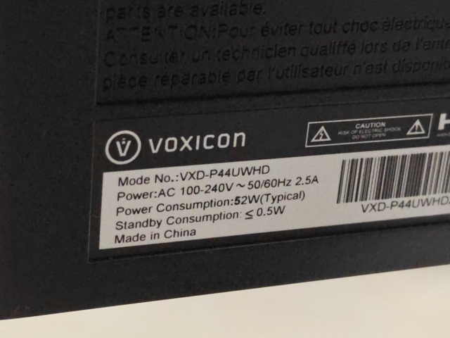 1435727-4 Monitor - Voxicon VXD-P44UWHD