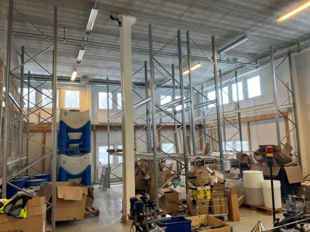 1470254-2 Warehouse shelving system/pallet rack