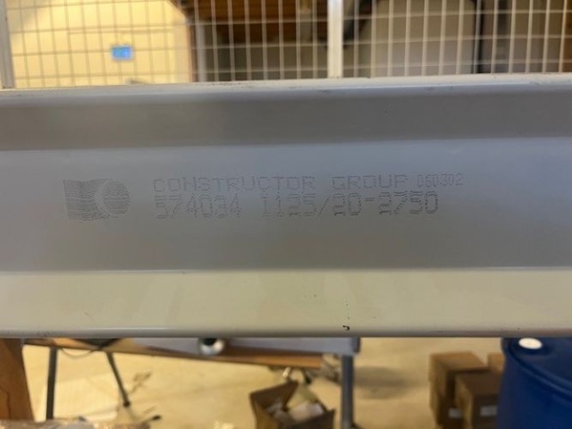 1470254-7 Warehouse shelving system/pallet rack