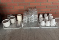 1428485 Collection of various porcelain and serving items