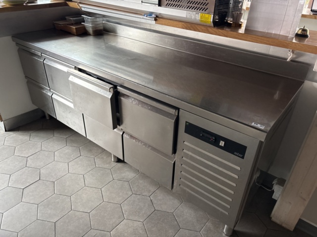 1428490-3 Refrigerated counter with work surface and 8 drawers - Asber
