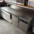 1428490-4 Refrigerated counter with work surface and 8 drawers - Asber