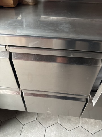 1428490-8 Refrigerated counter with work surface and 8 drawers - Asber