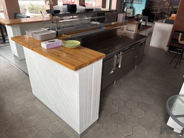 1428490-15 Refrigerated counter with work surface and 8 drawers - Asber